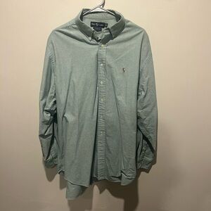 Ralph Lauren Light Sage Green Button-Down Shirt
